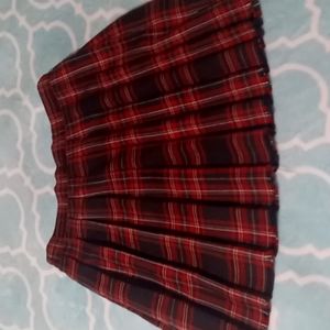 Womens Requirements Red Black Plaid Skirt size 12